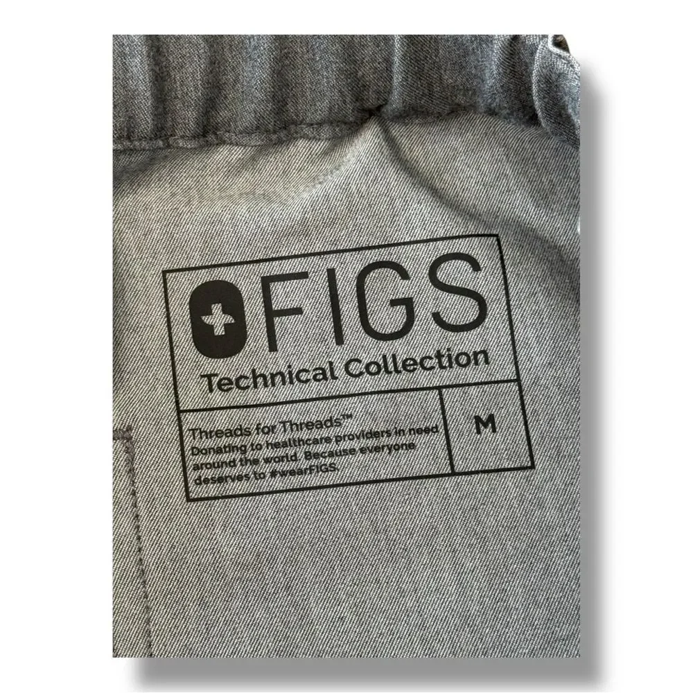 FIGS Pisco Basic Scrub Pant Graphite Grey Straight Leg Doctor Men’s Size M